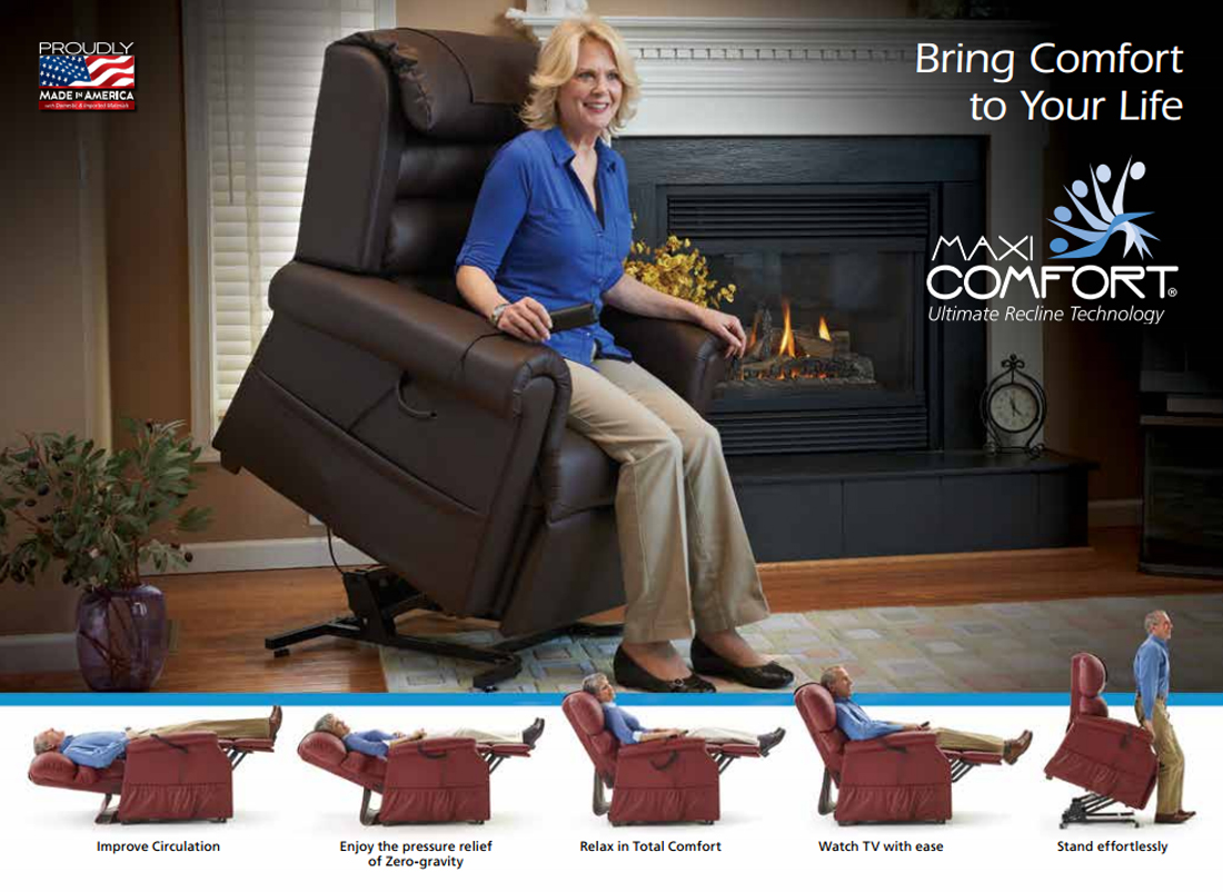 Chandler golden lift chair recline by pride viva