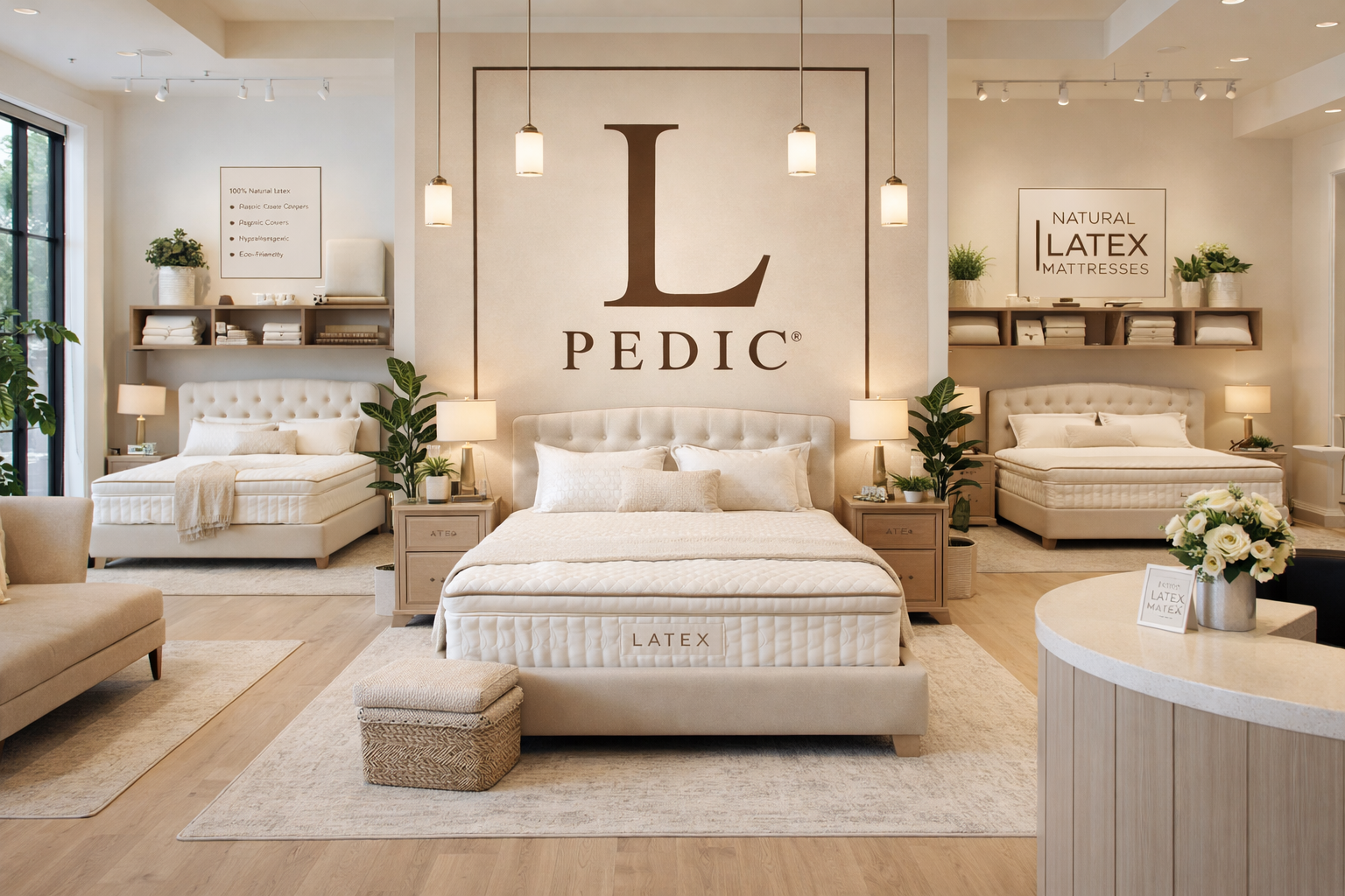 Chandler L PEDIC natural latex mattress store