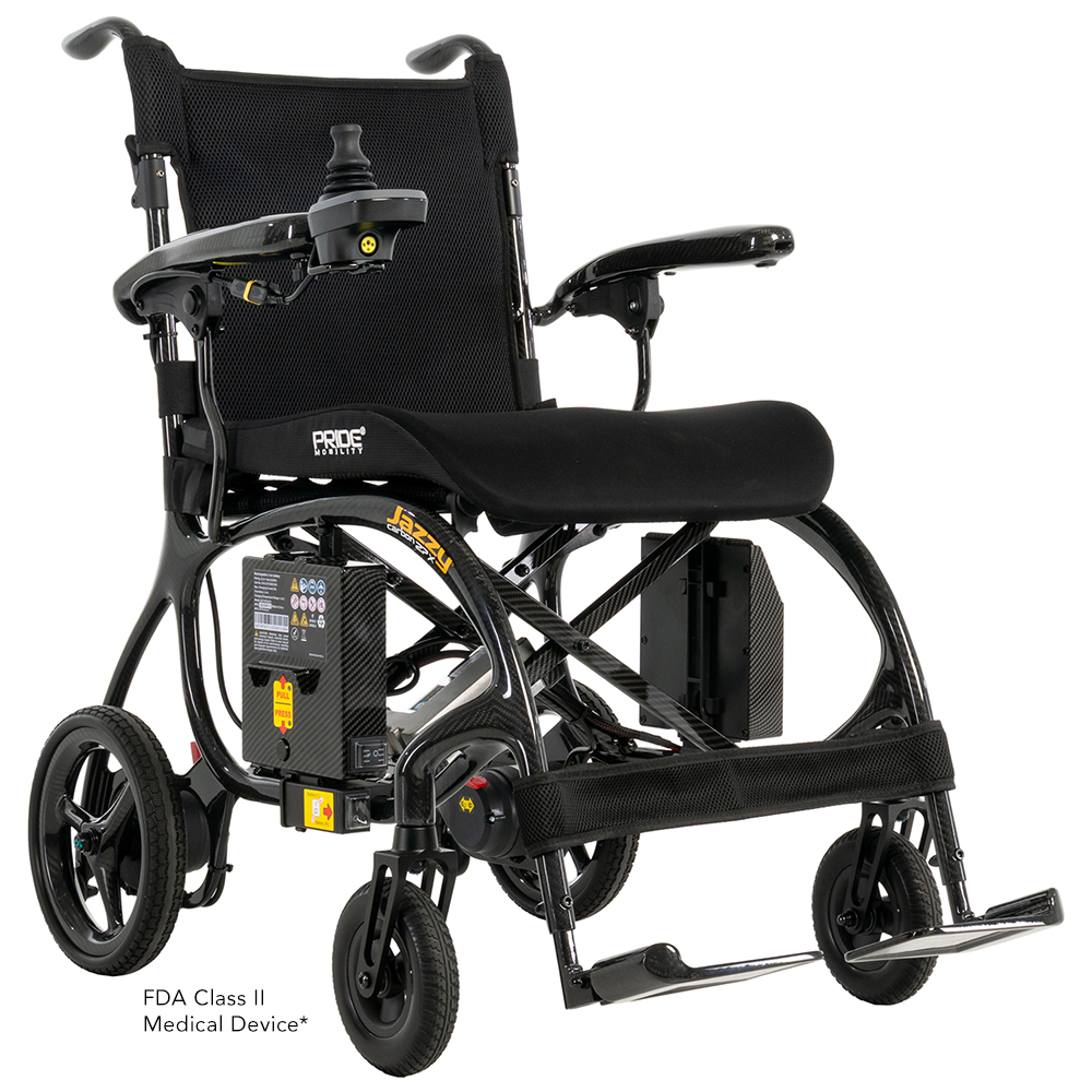Pride Jazzy Carbon Electric Wheelchair are foldable and lightweight with the best reviews and ratings