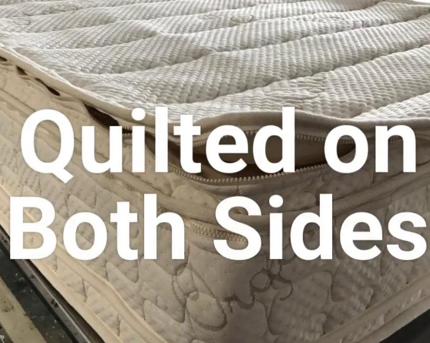 Chandler natural latex mattresses are quilted on both sides